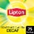 Lipton Tea Bags Decaf Black Tea Perspective: front