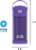 Thermos® FUNtainer Stainless Steel Bottle - Purple Perspective: front