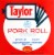 Taylor® Sliced Pork Roll Perspective: front