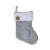 Holiday Home™ Cable Knit Christmas Stocking - Grey Perspective: front
