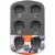 Holiday Home Skull Mini Cake Pan Perspective: front