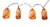 Holiday Home Halloween Potion Bottle LED String Lights Perspective: front