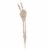 Holiday Home™ Peace Sign Bone Decoration - White Perspective: front