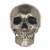 Holiday Home Silver Skull Decoration Perspective: front