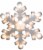 Holiday Home Snowflake Double Sided Glazed Illumination Lights Perspective: front
