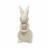 Holiday Home Ceramic Bunny w/ Pink Egg Perspective: front