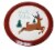 Holiday Home Winter Vibes Tin Serving Platter Perspective: front