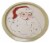 Holiday Home Santa Tin Serve Platter Perspective: front