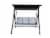 HD Designs Outdoors Atlanta Three Seat Cushion Swing Perspective: front
