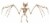 Holiday Home® Skeleton Bat - Cream Perspective: front