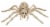 Holiday Home Spider Skeleton Decor - Cream Perspective: front