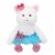Holiday Home Tutu Sitting Cat Stuffed Animal Perspective: front