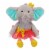 Holiday Home Tutu Sitting Elephant Stuffed Animal Perspective: front