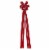 Holiday Home Velvet Bow Tree Topper - Red Perspective: front