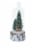 Holiday Home Deer with Trees in Glass Dome with LED Decor Perspective: front