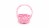 Holiday Home Willow Easter Basket - Pastel Pink Perspective: front