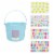 Holiday Home Blue Easter Bucket + Stickers Perspective: front