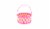 Holiday Home Square Weave Easter Basket - Pink Perspective: front