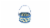 Holiday Home Square Weave Easter Basket - Blue Perspective: front