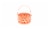 Holiday Home Square Weave Easter Basket - Orange Perspective: front