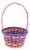 Holiday Home Confetti Band Basket - Purple Perspective: front
