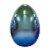 Holiday Home Metallic Egg - Ombre Blue Perspective: front
