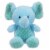 Holiday Home Plush Sitting Elephant - Blue Perspective: front