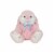 Holiday Home Plush Rabbit with Ribbon - Pink Perspective: front