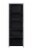 RITZ 6 Tier Bookcase - Black Perspective: front