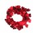 Holiday Home Wire Heart Garland - Red Perspective: front