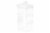 Everyday Living Square Plastic Vanity Canister Set - Clear Perspective: front