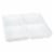 Dash of That™ Broadway Divided Square Serving Dish - White Perspective: front