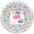 Kroger® Entertainment Essentials Geo Confetti Paper Plates - White Perspective: front