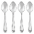 Dash of That Claire Mirror Stainless Steel Spoons - Silver Perspective: front