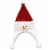 Holiday Home Snowman Face Santa Hat Perspective: front