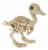 Holiday Home Small Skeleton Duck Perspective: front