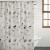 Everyday Living Jungle Dreams PEVA Shower Curtain - Black/White Perspective: front