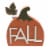 Holiday Home Harvest/Fall Pumpkin Mini Sign - Assorted Perspective: front