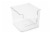 Everyday Living Square Stackable Storage Bin - Clear Perspective: front