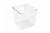 Everyday Living Square Storage Bin - Clear Perspective: front