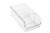 Everyday Living 3 Compartment Storage Bin - Clear Perspective: front