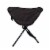 HD Designs Outdoors High Seat 3-Legged Stool - Black Perspective: front