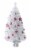 Holiday Home Shatterproof White Miniature Tree and Ornaments Set - Pink/Silver Perspective: front