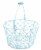 HD Designs Paper Wrapped Wire Basket - Blue Perspective: front