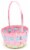 Holiday Home Pastel Weave Basket - Pink Perspective: front
