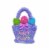 Holiday Home Easter Wreath Basket - Lavender Perspective: front