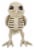 Holiday Home Owl Skeleton Figure - White Perspective: front