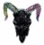 Holiday Home® Ram Skull Oil Slick Decor Perspective: front
