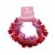 Holiday Home Wire Heart Garland - Red / Pink Perspective: front