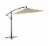 HD Designs Outdoors Offset Umbrella - Taupe Perspective: front